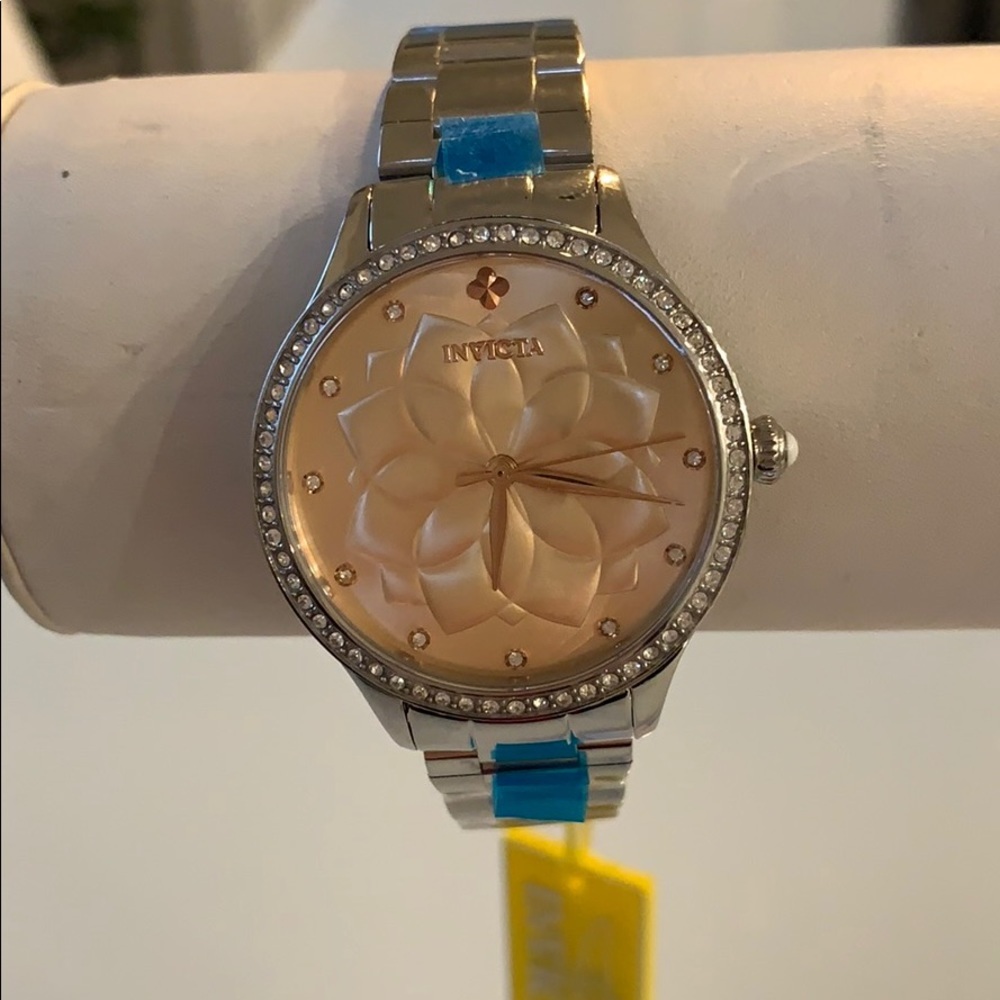 New - Invicta rose-gold dial wildflower watch